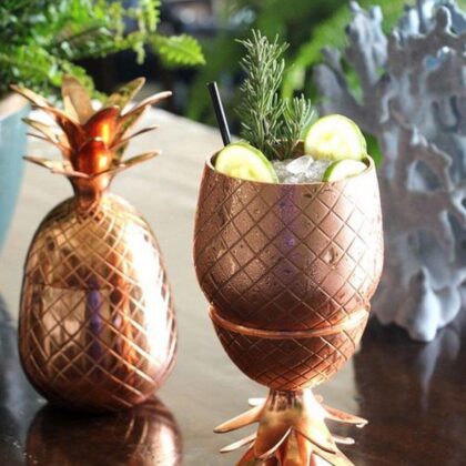 菠蘿造型不鏽鋼雞尾酒杯